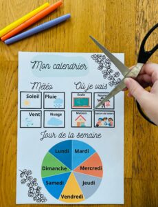 Calendrier perpétuel pour enfant gratuit