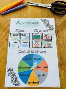 Calendrier perpétuel pour enfant gratuit