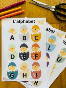 Support gratuit alphabet pour enfant