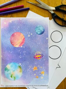 Activité sur l'espace pour les enfants