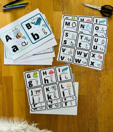 Cartes alphabet pour enfant