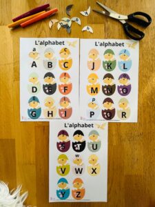 Support gratuit alphabet pour enfant