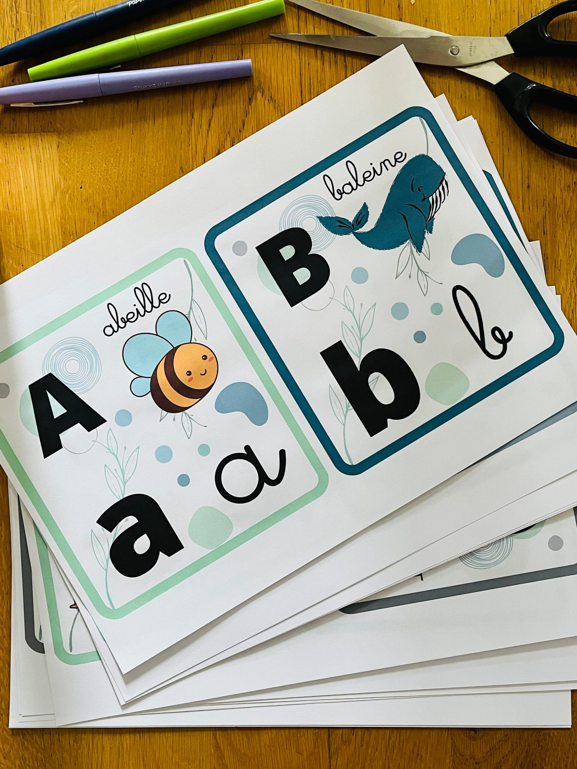 Cartes alphabet pour enfant à imprimer – Image 2