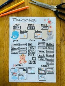 Calendrier perpétuel animaux