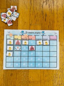 Tableau de propreté prêt à l'emploi