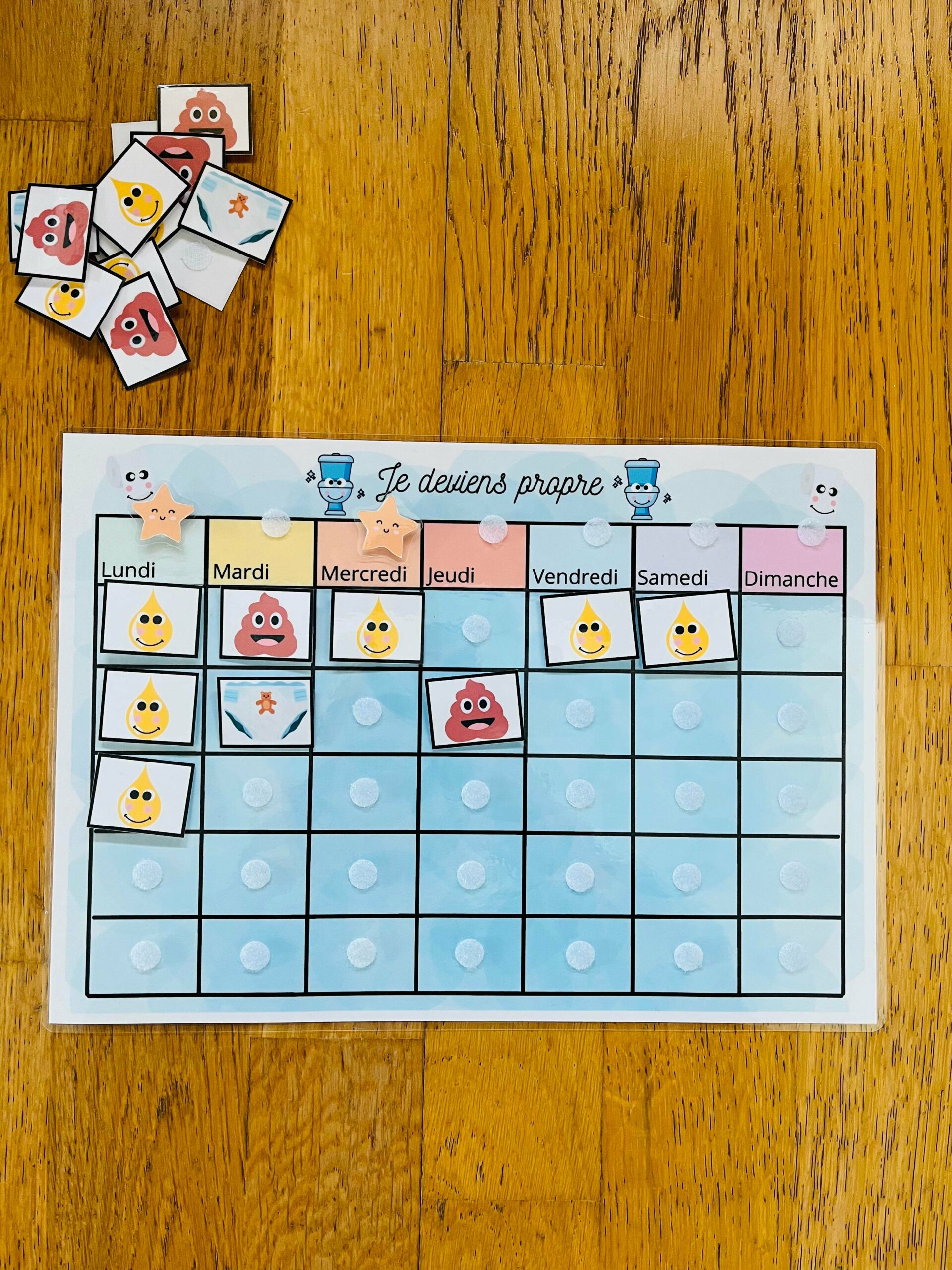 Tableau de propreté prêt à l'emploi