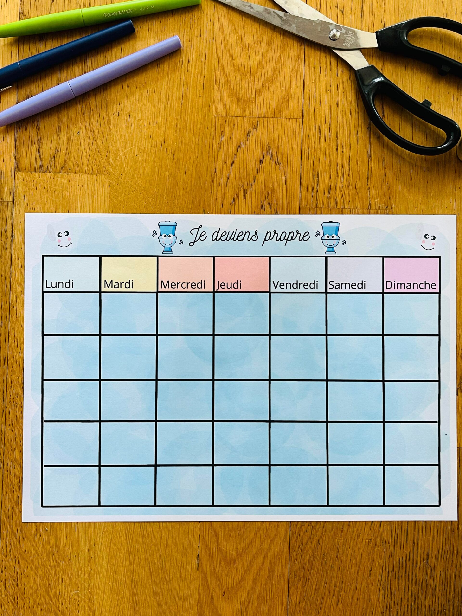 Tableau de propreté à imprimer – Image 5