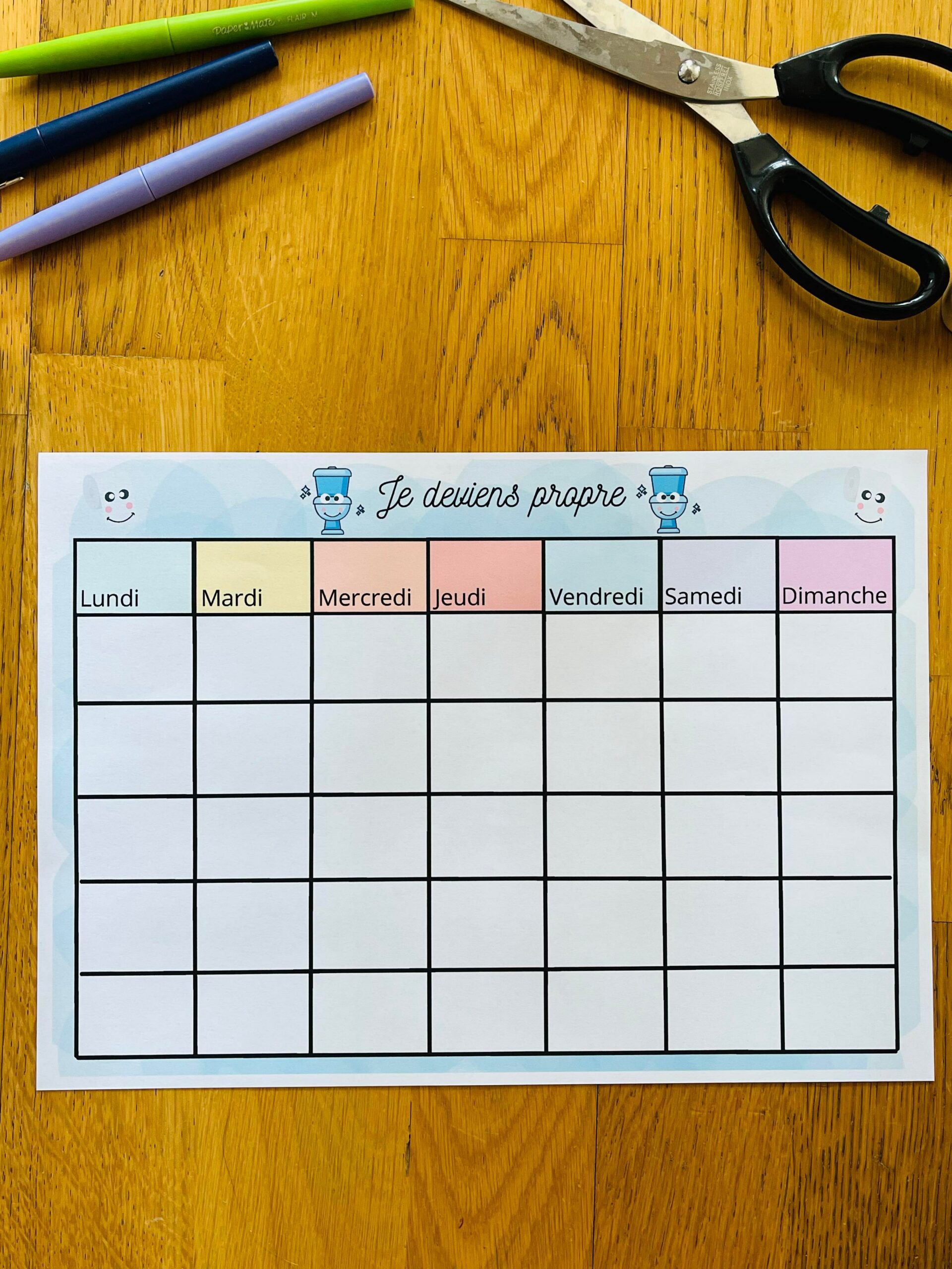 Tableau de propreté à imprimer – Image 4