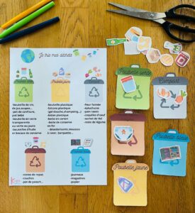 Jeu sur le tris pour enfant facile