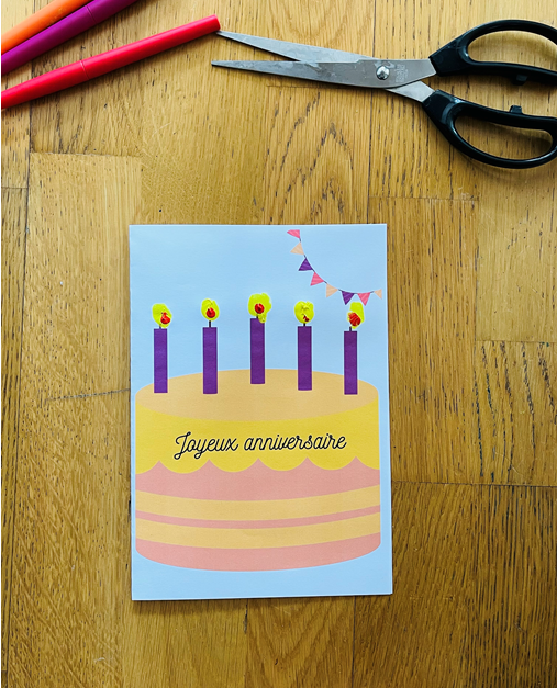 Carte d'anniversaire facile