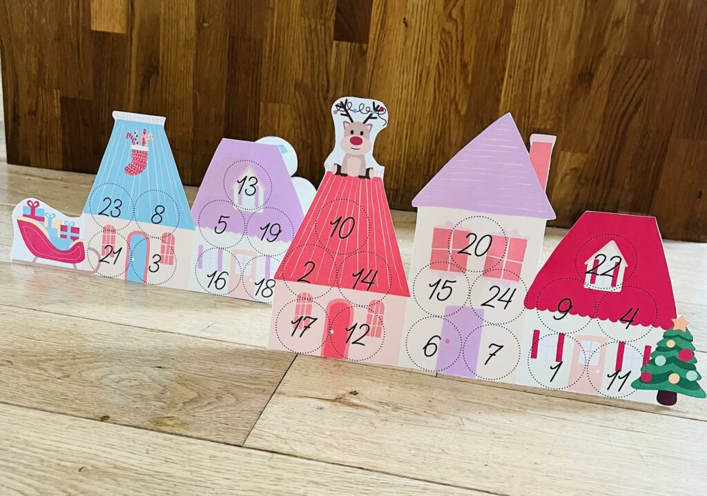 Calendrier de l'avent en rouleau de papier toilette