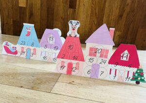 Calendrier de l'avent en rouleau de papier toilette