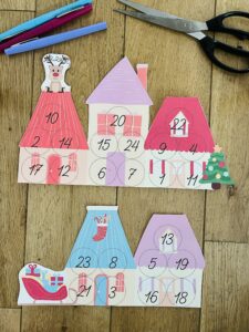 Calendrier de l'avent en rouleau de papier toilette