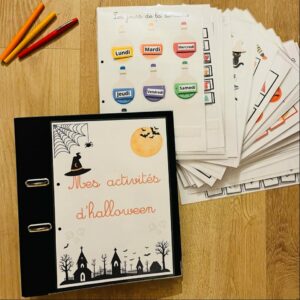 Quiet book halloween pour enfant prêt à l'emploi