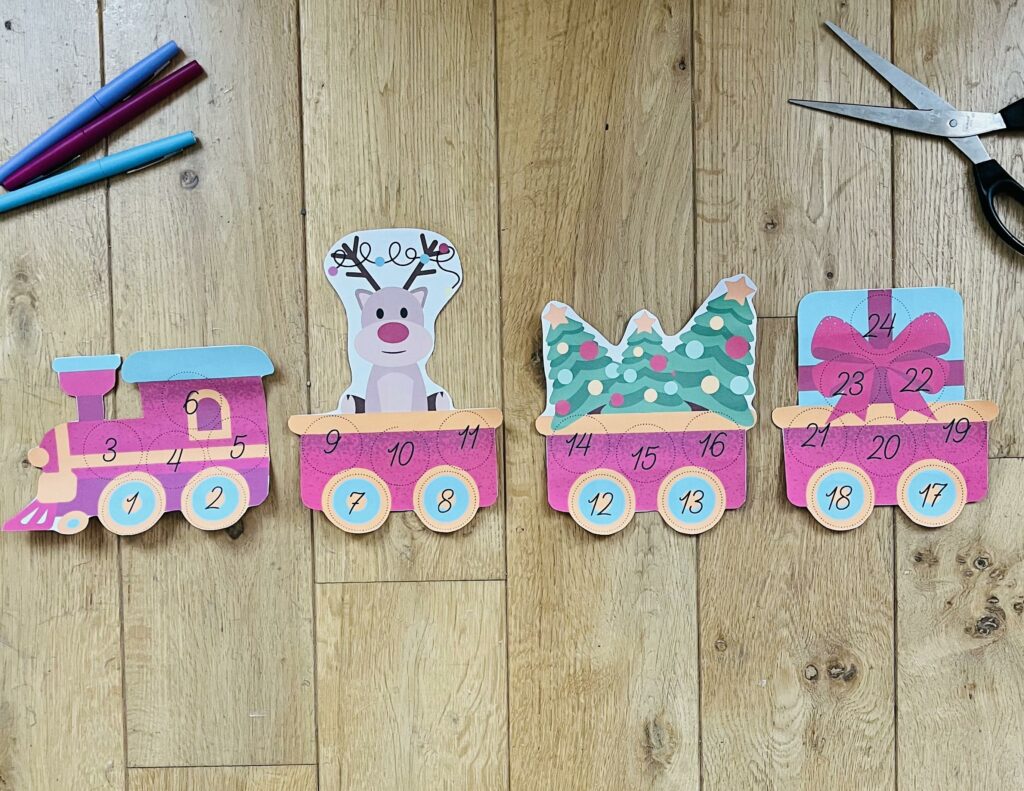 DIY calendrier de l'avent pour enfant