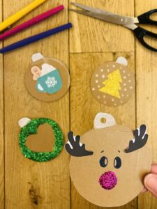 Activité boule de noël pour enfant