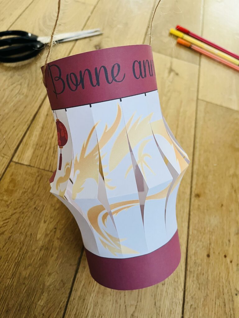 Activité nouvel an chinois pour enfant