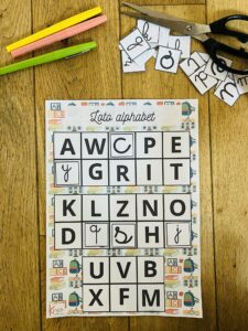 Loto alphabet gratuit à imprimer