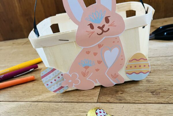 Panier de pâques facile pour enfant