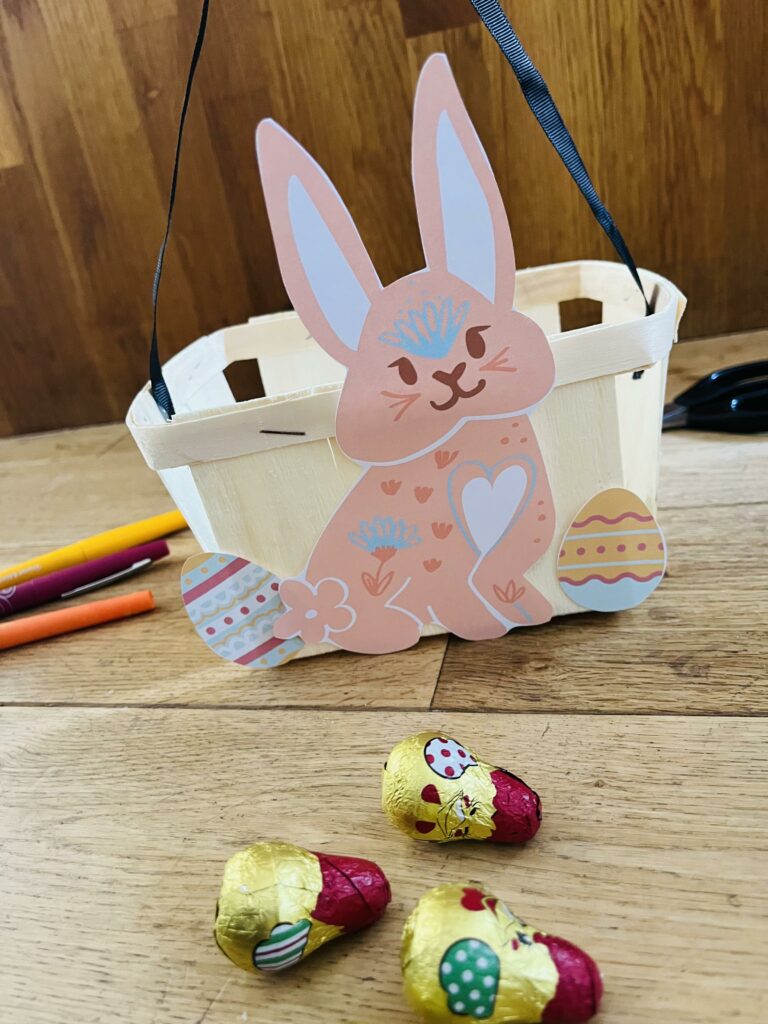 Panier de pâques facile pour enfant