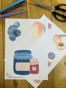 Activité sur les fruits montessori