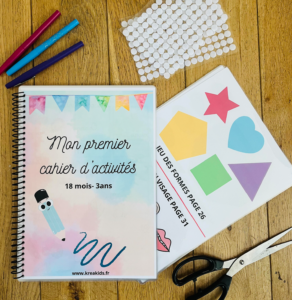 KIT DIY Cahier d'activités pour les 18 mois