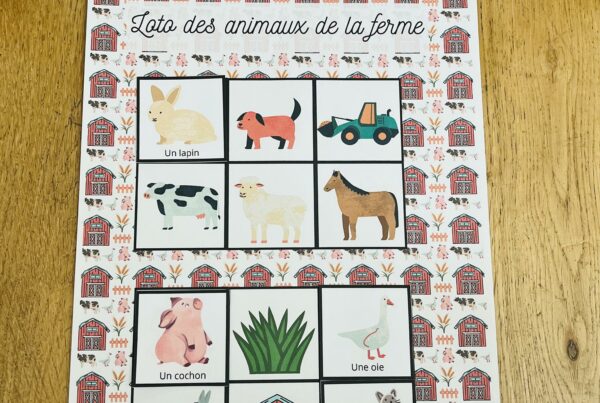 Loto des animaux de la ferme