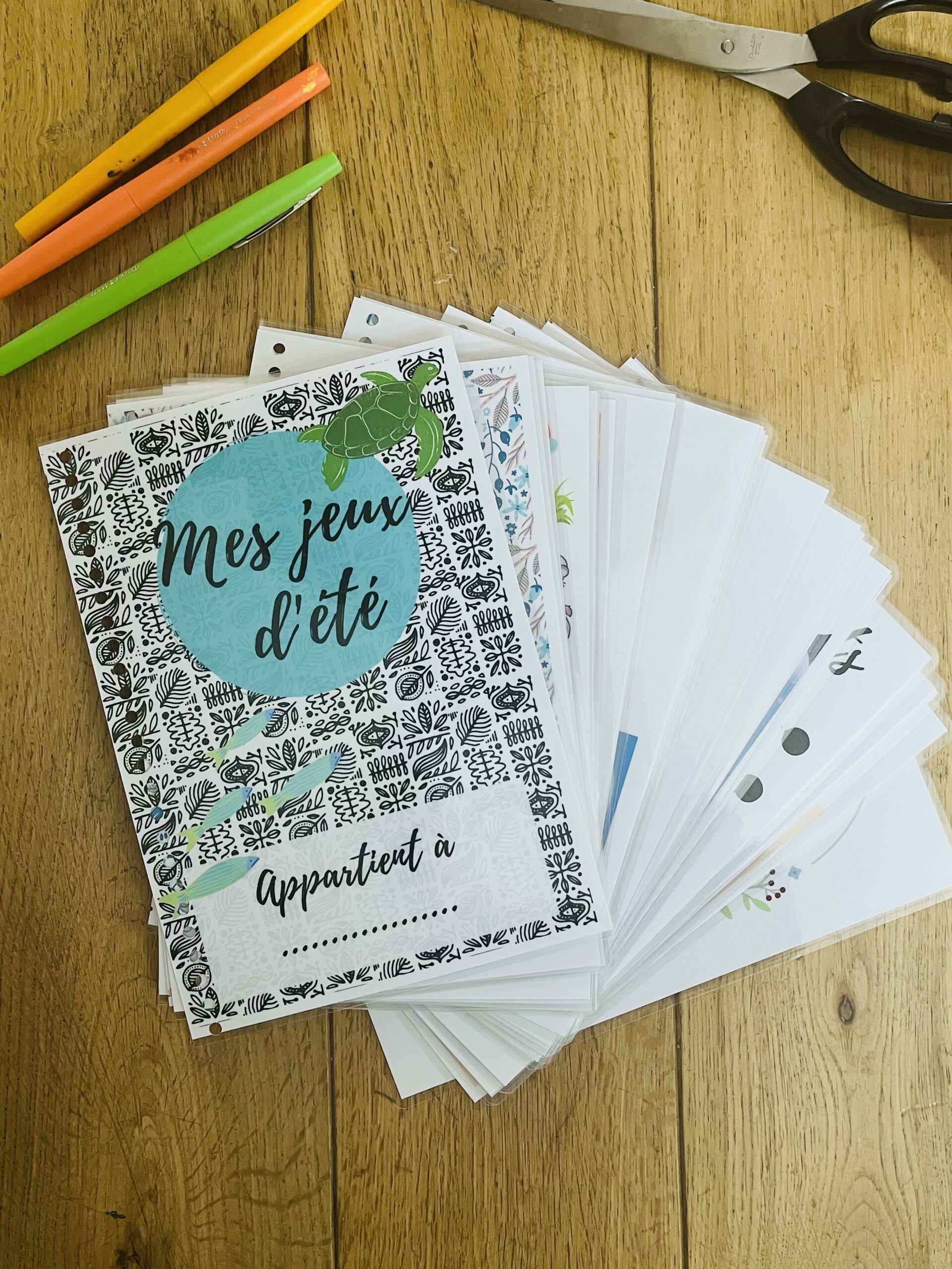 cahier de jeux à imprimer