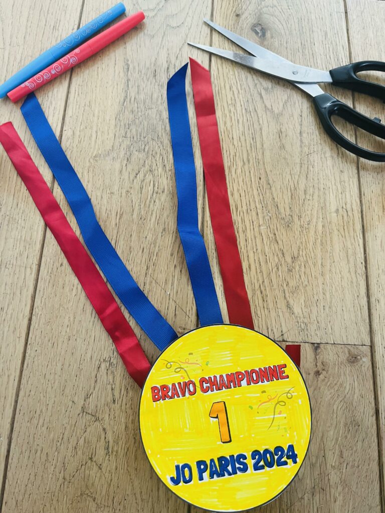 Médaille jeux olympique à colorier