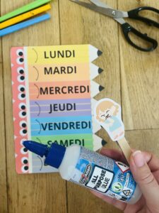 Semainier pour enfant facile