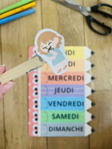 Semainier pour enfant facile