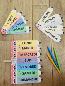 Semainier pour enfant facile