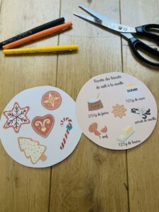 Activité biscuit de noël
