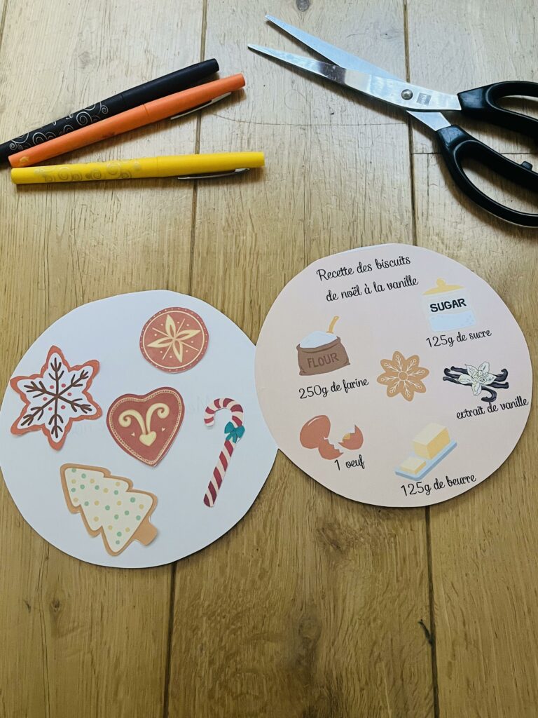 Activité biscuit de noël