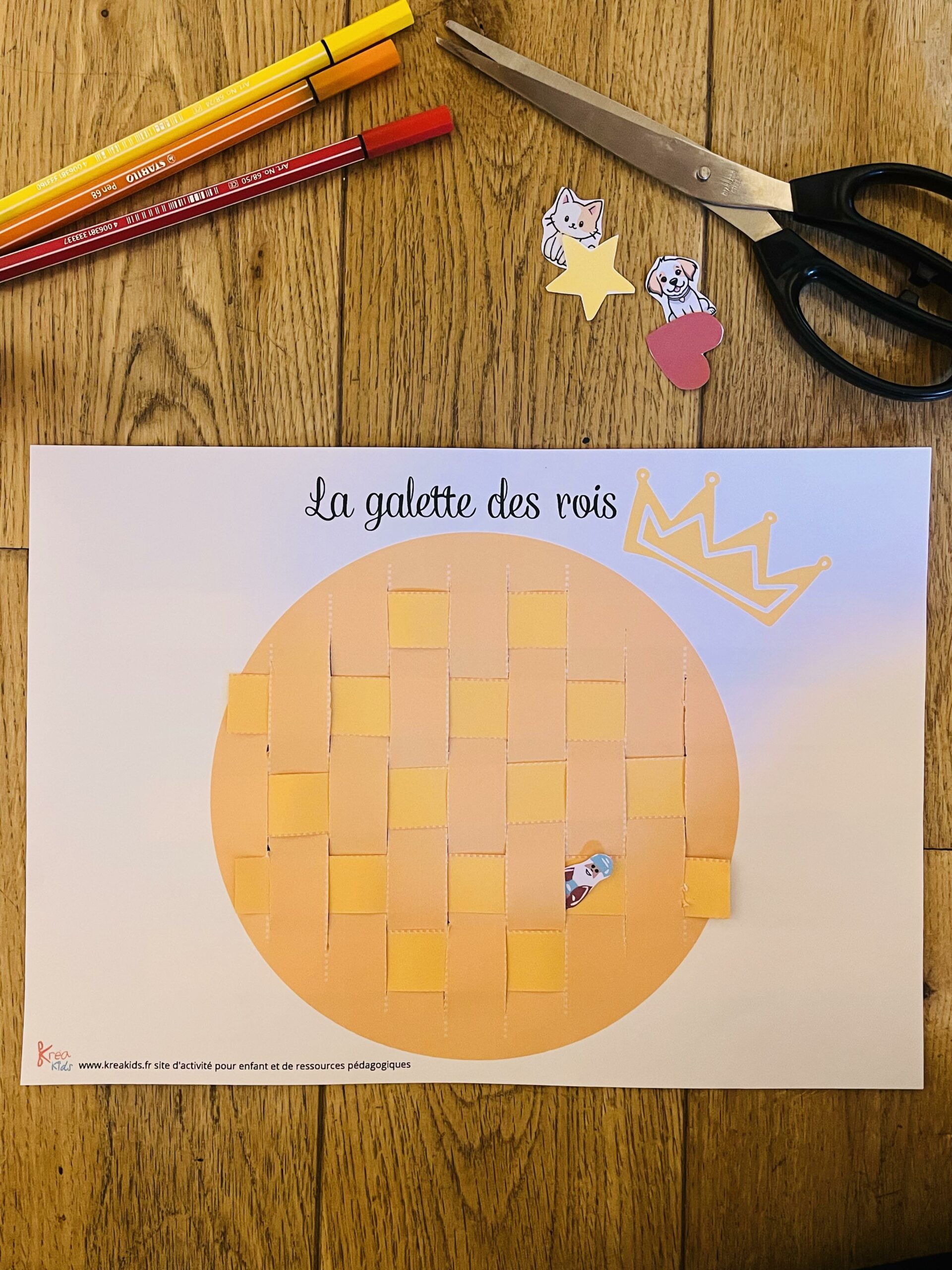 Activité enfant galette des rois