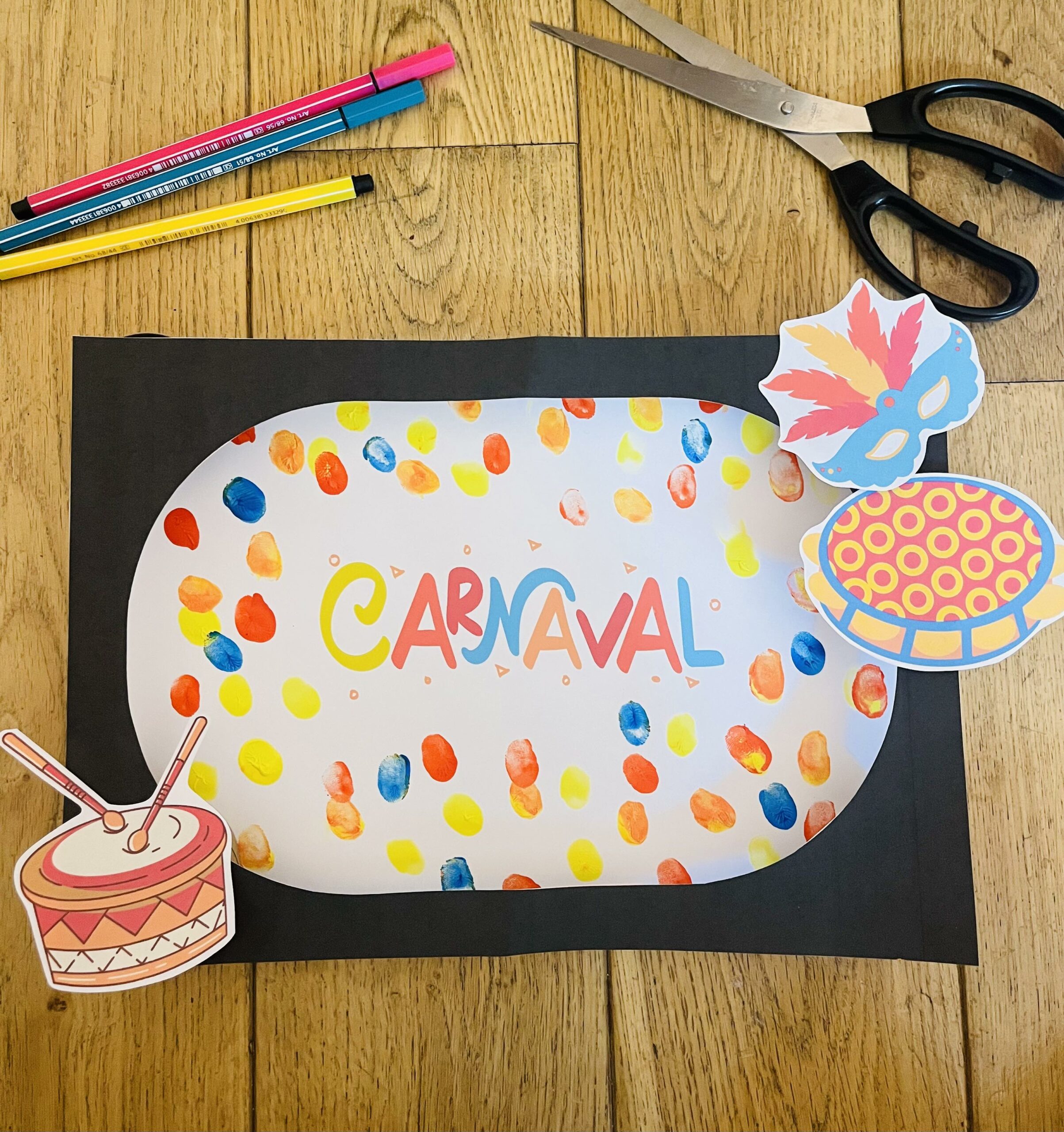 Activité carnaval bébé
