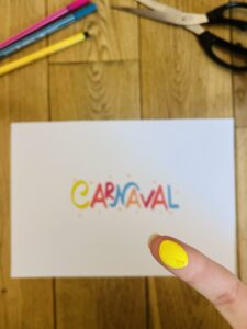 Activité carnaval bébé