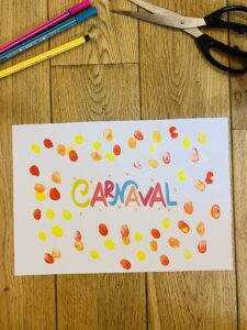 Activité carnaval bébé