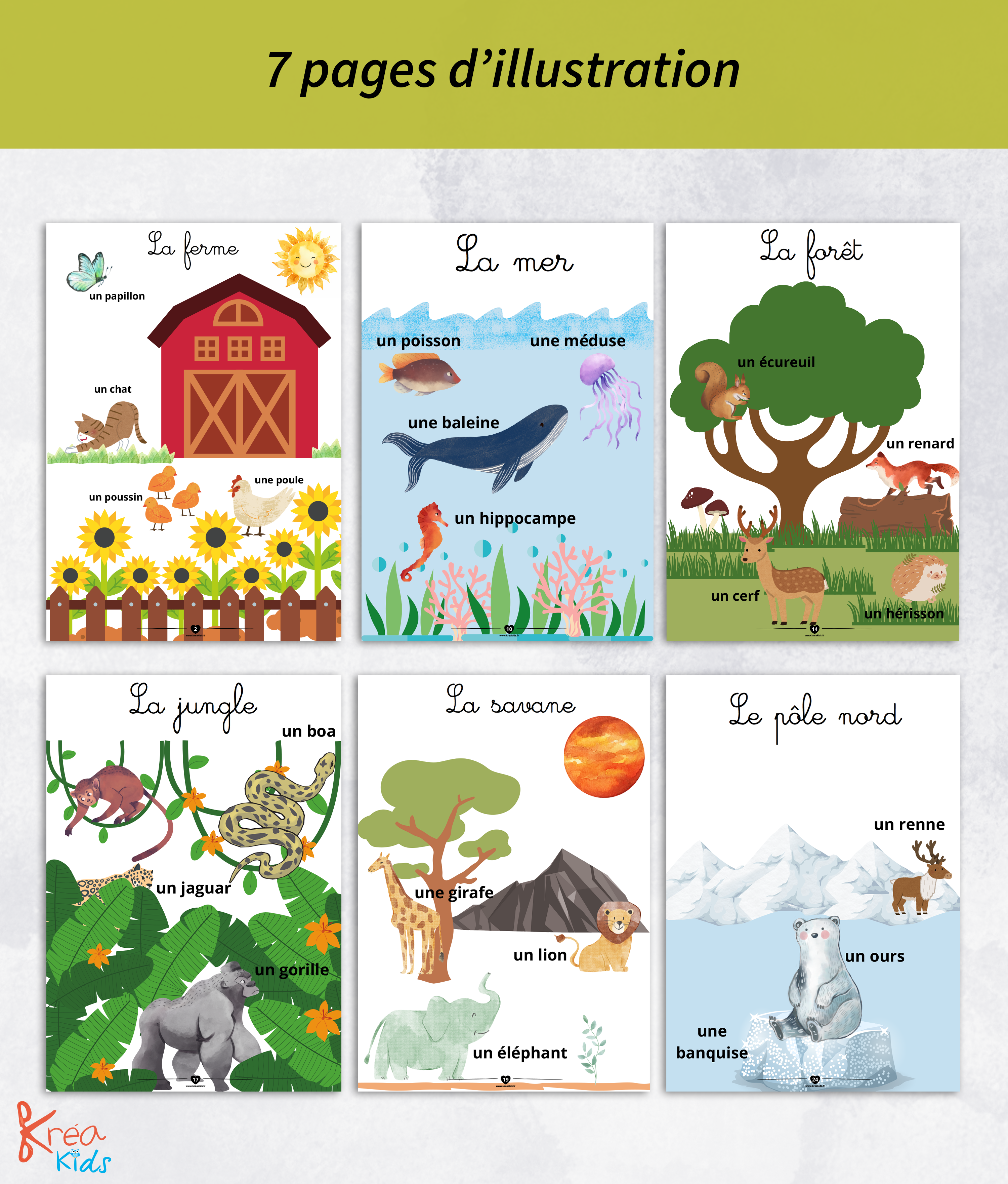 PDF cahier d'activités 18 mois et plus sur les animaux – Image 4