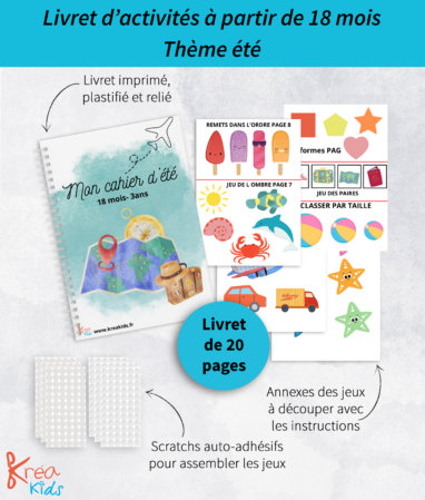 Cahier d'activités pour les 18 mois