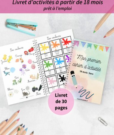 Cahier d'activités pour les 18 mois