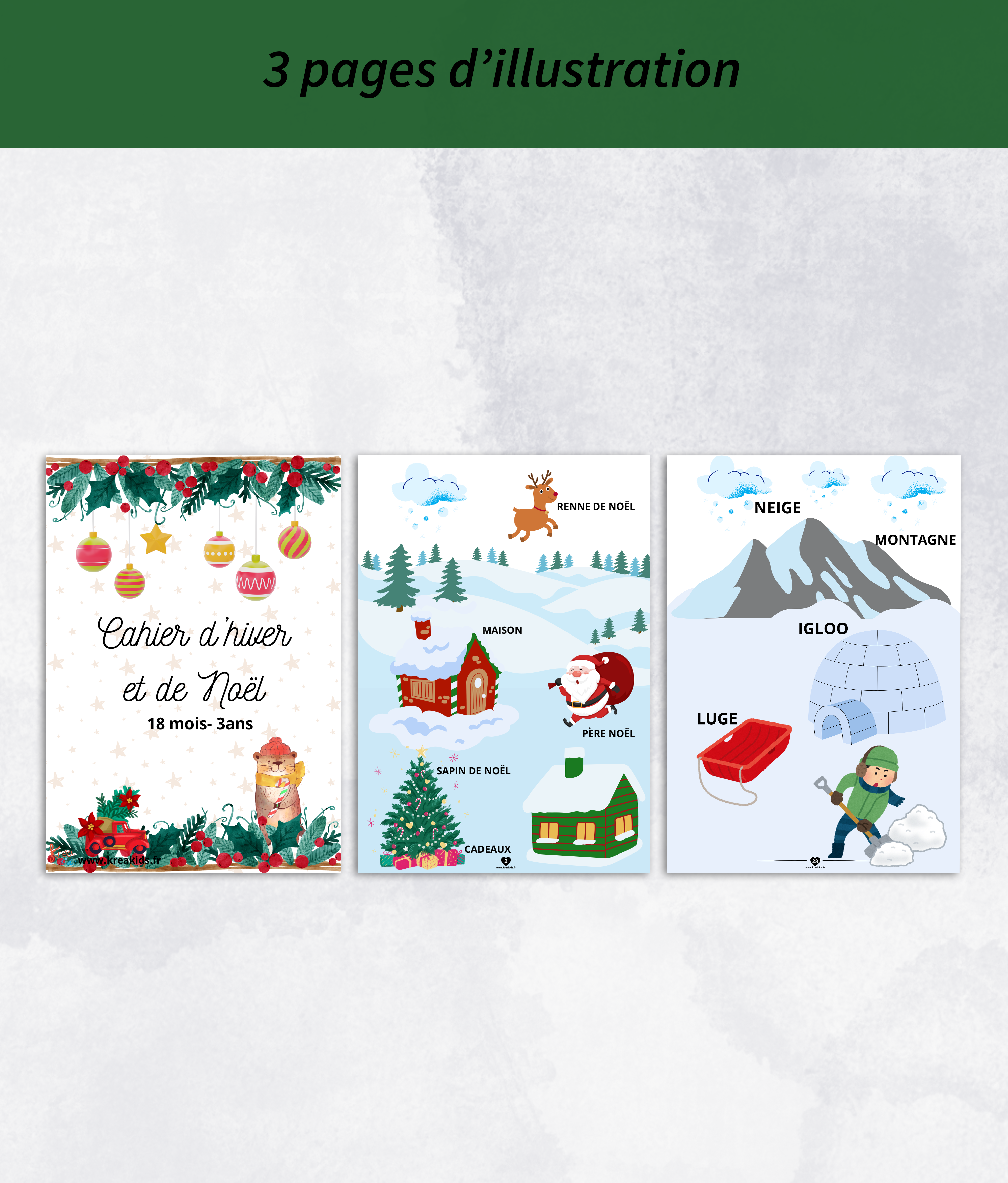 Cahier d'activité noël 18 mois et plus à découper – Image 5