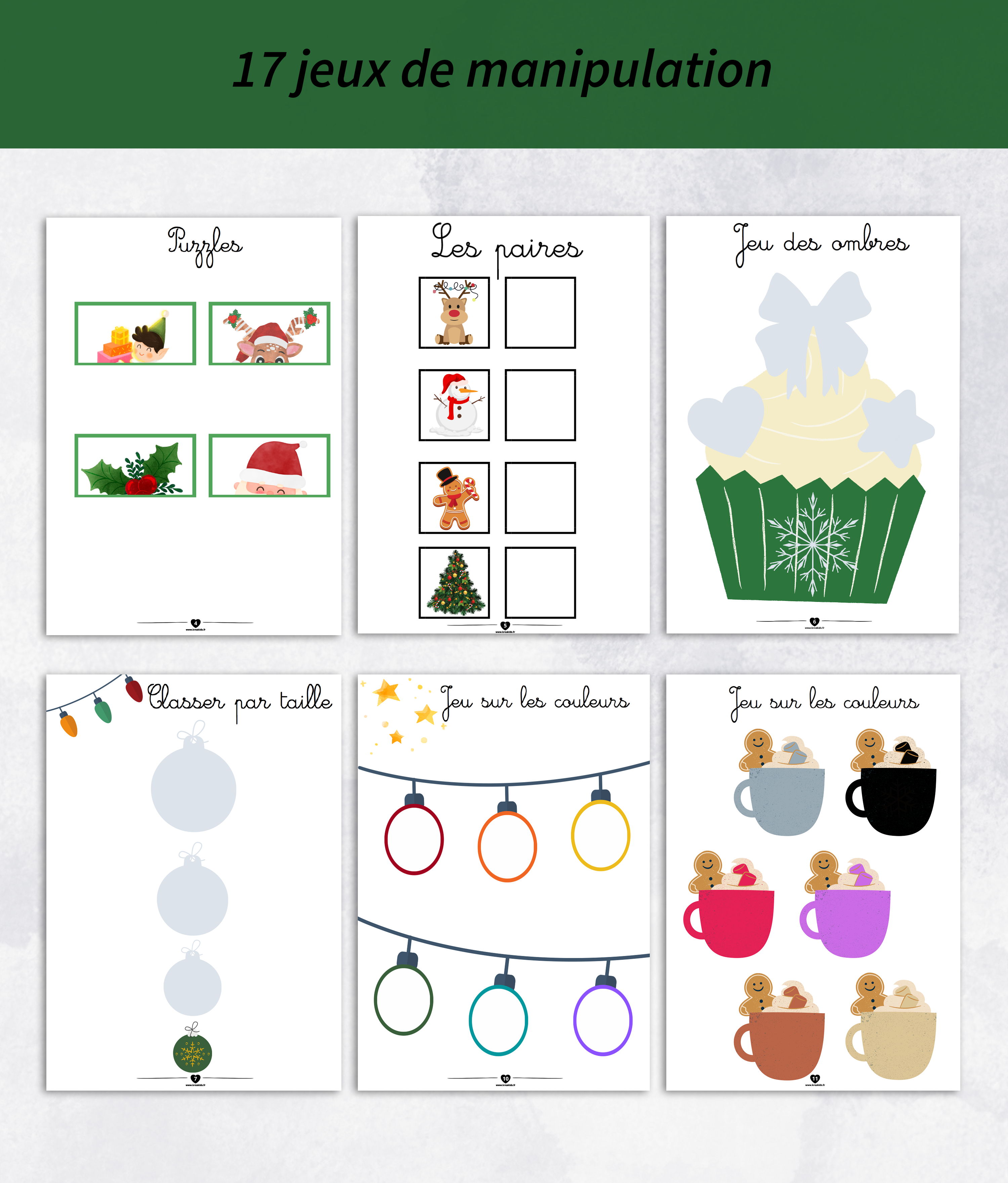 Cahier d'activité noël 18 mois et plus à découper – Image 4