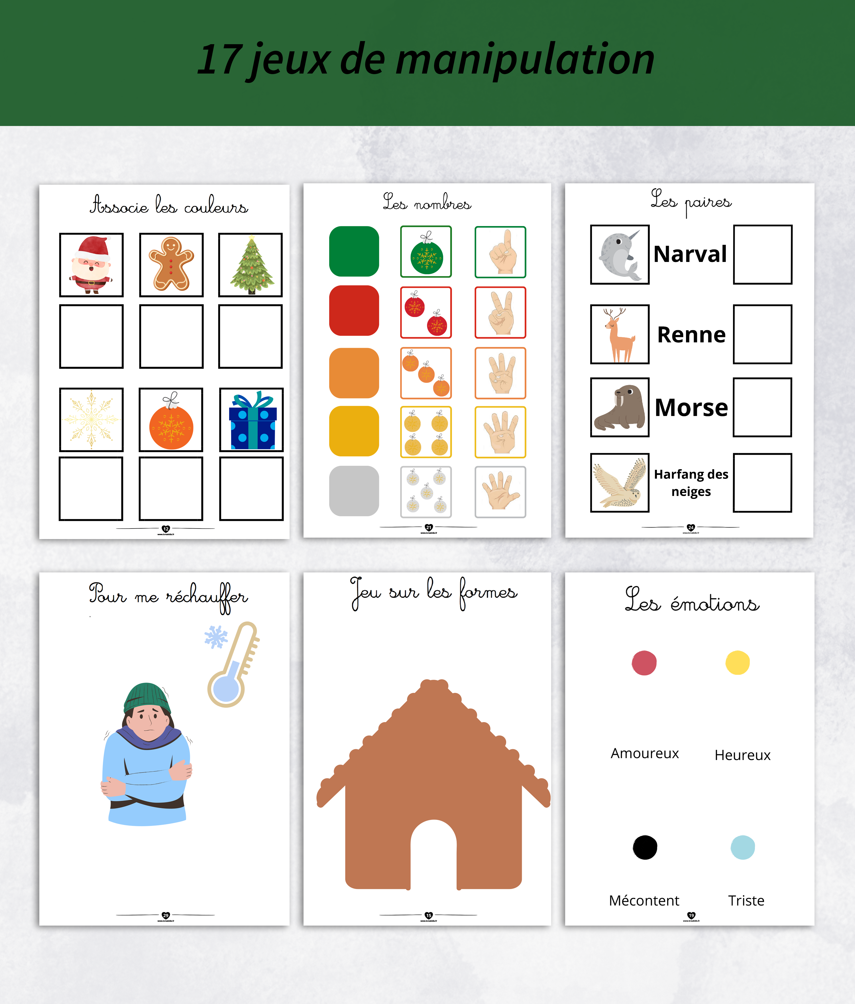 Cahier d'activité noël 18 mois et plus à découper – Image 3