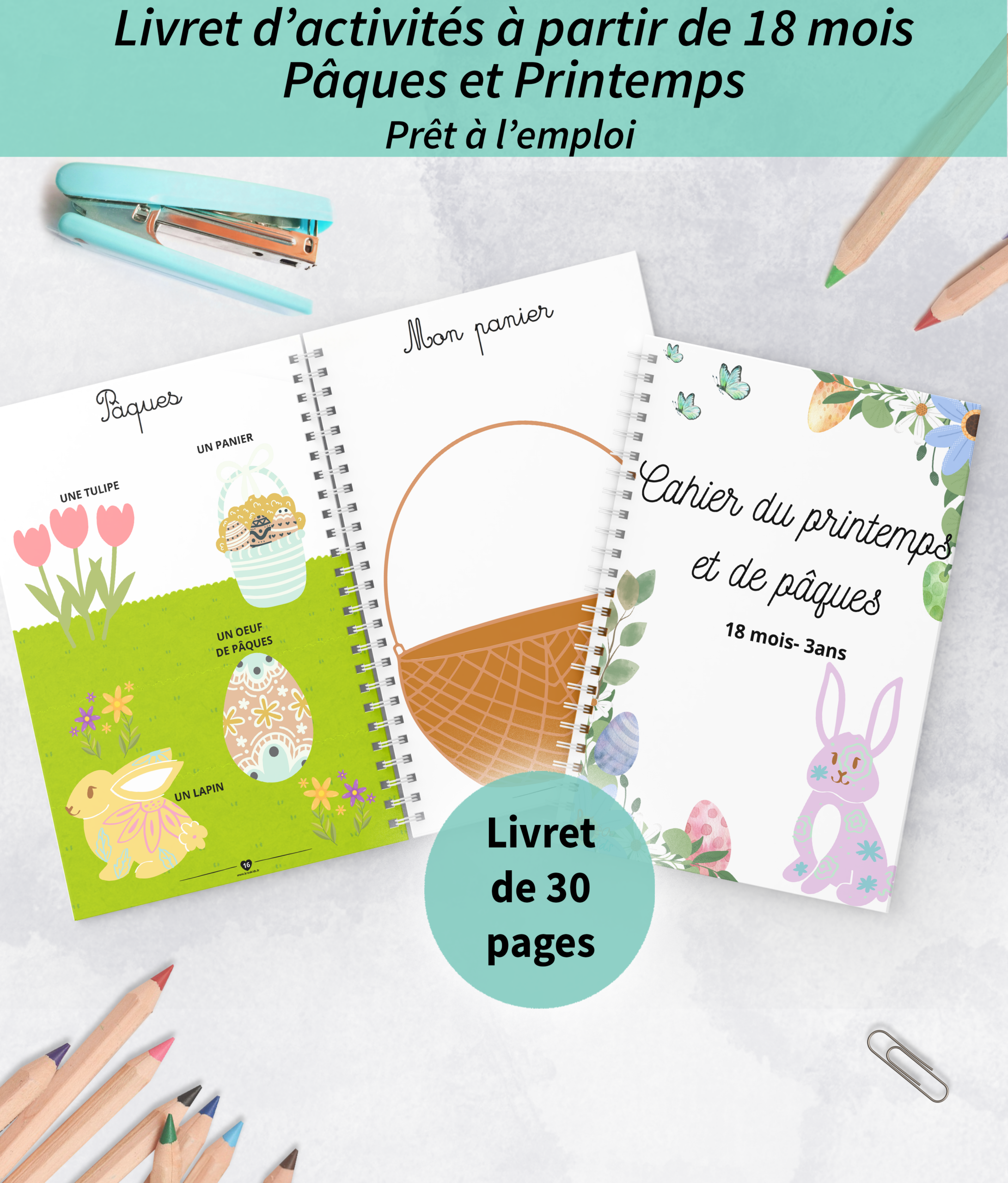 Livret d'activité pâques 18 mois