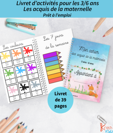 Cahier d'activité maternelle