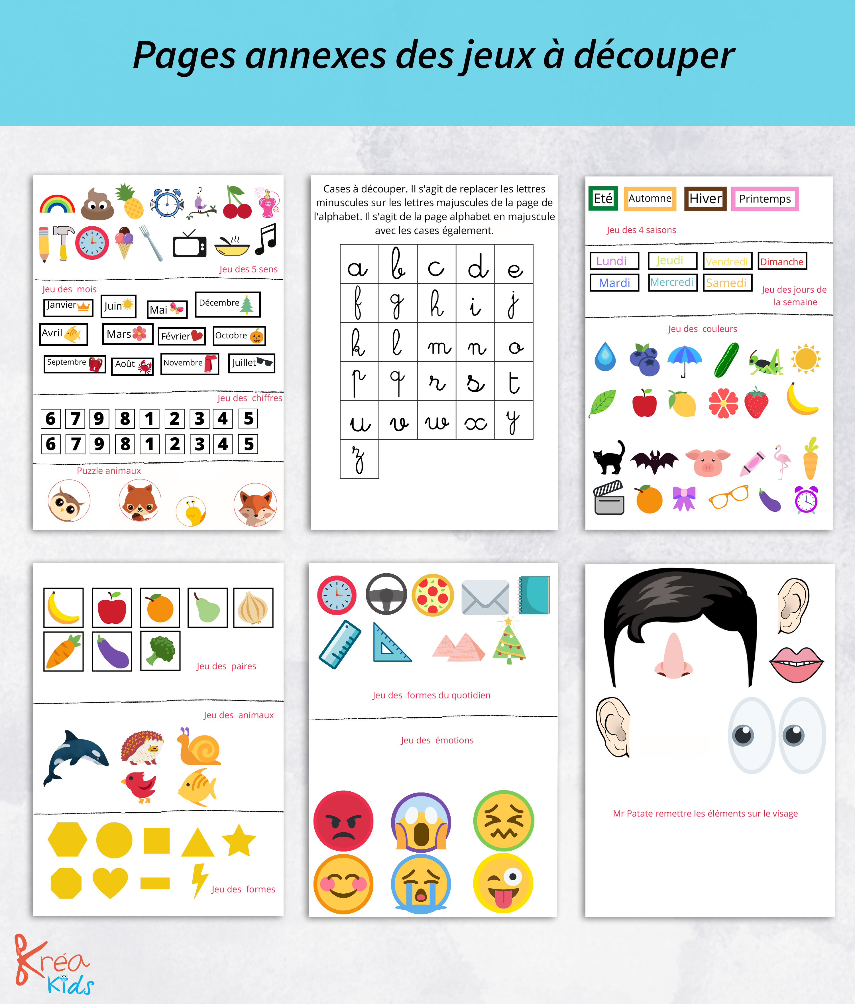 Cahier d'activités maternelles à découper – Image 7