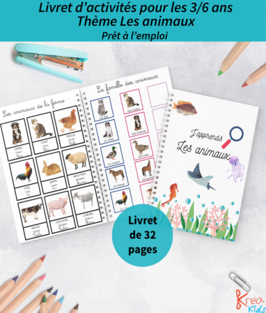 Cahier d'activités sur les animaux prêt à l'emploi