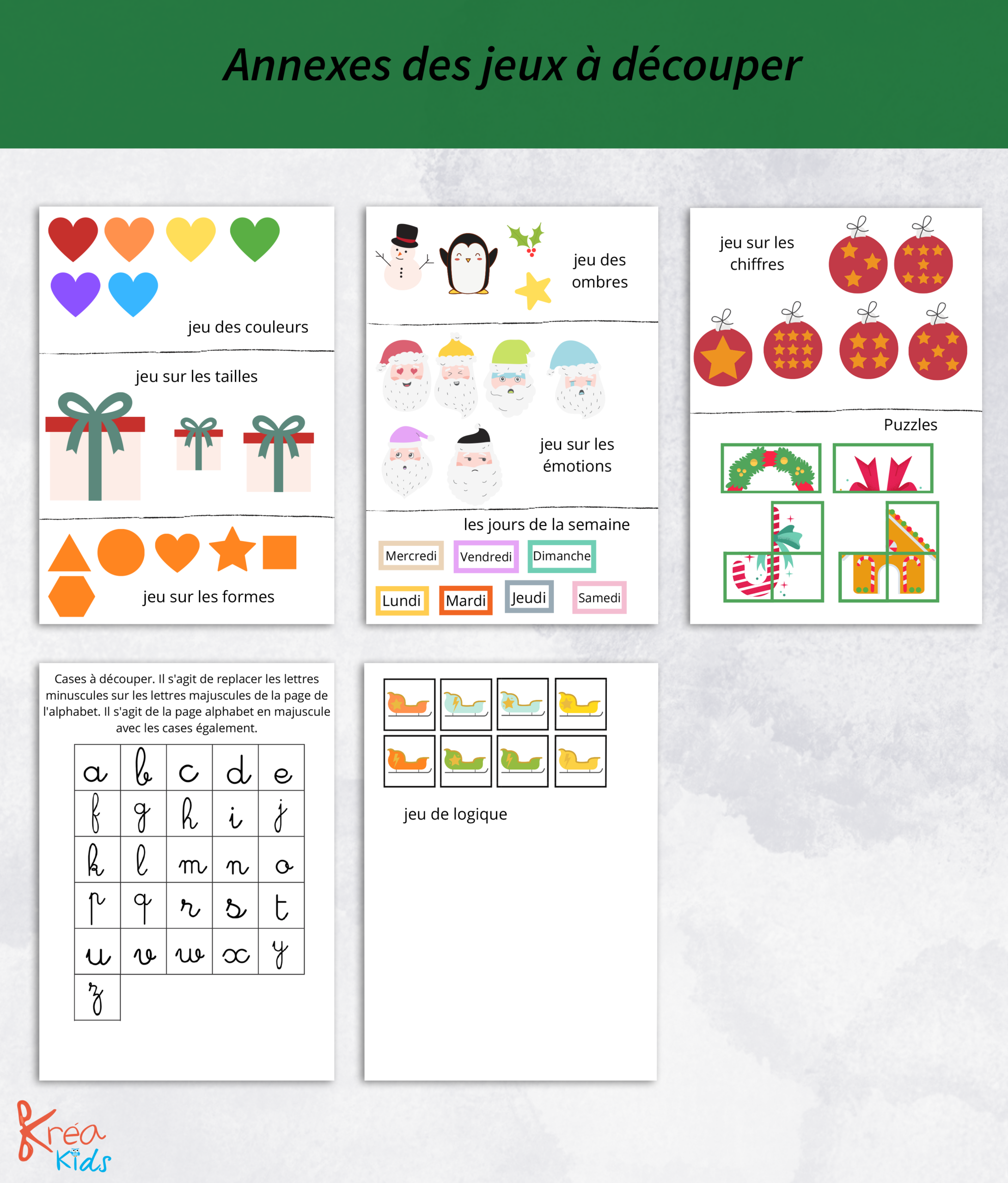Cahier d'activité noël pour enfant en kit – Image 5