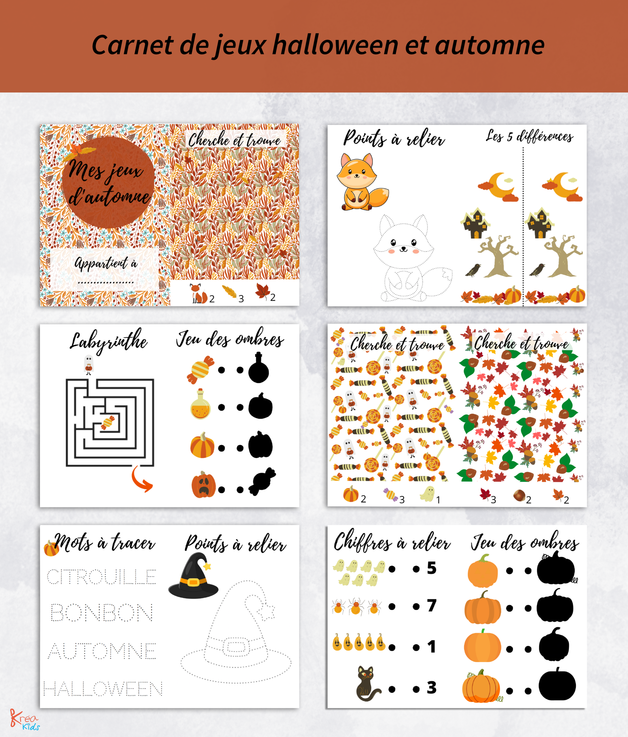 Carnet de jeux halloween à imprimer – Image 3